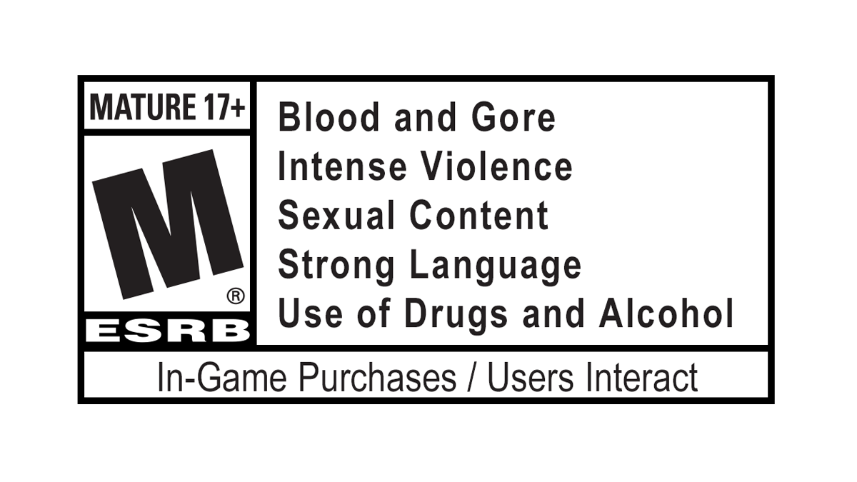 ESRB M17+ rating ESRB M17+ rating
