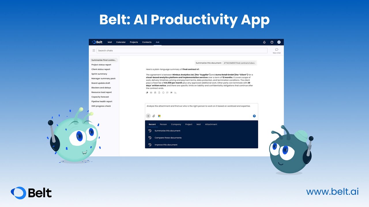 Belt AI Productivity APP Video Thumbnail Image