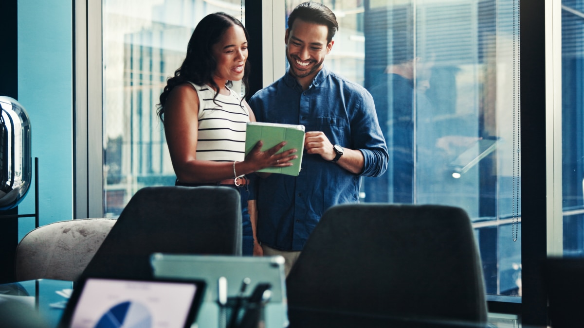 Enterprise people working in an office