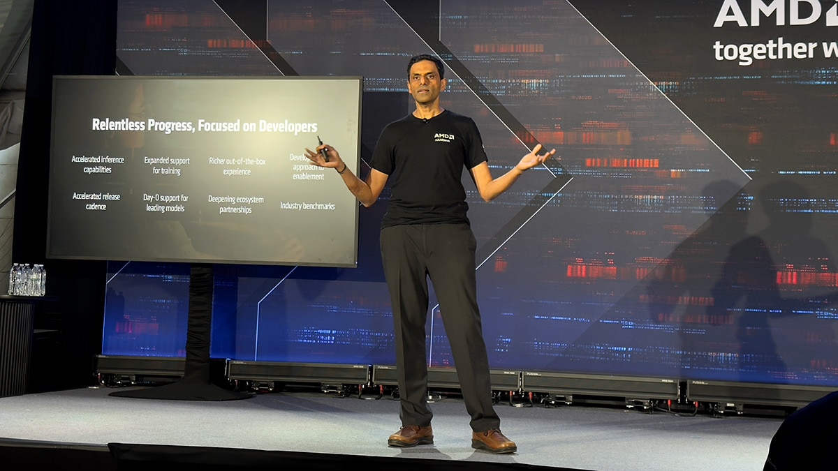 Vamsi Boppana at AMD AI DevDay 2025