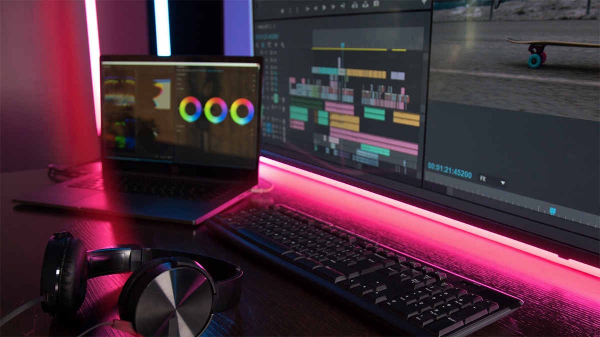 Video production. Video editing. Laptop Video production. Video editing. Laptop