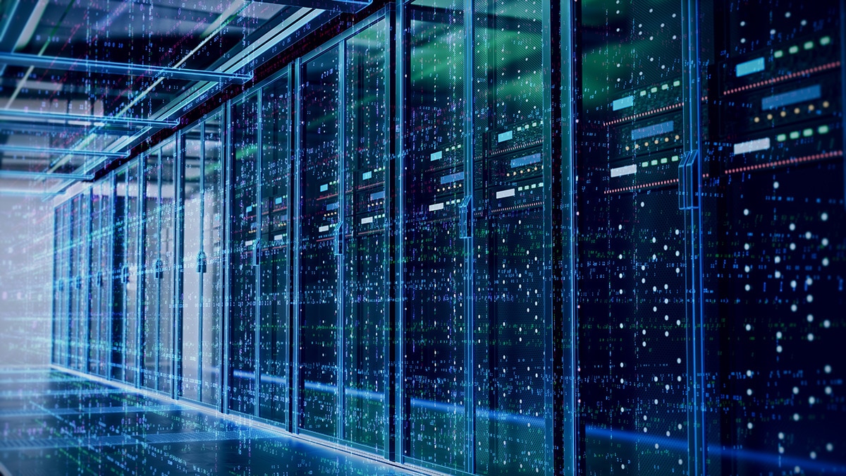 Server room or server computers