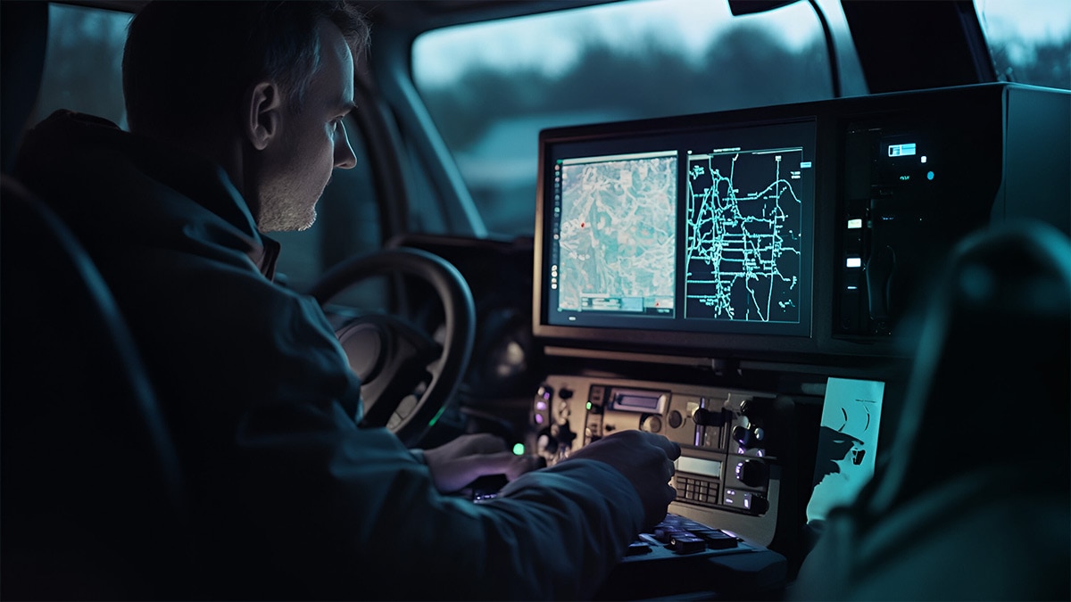 Focused Operator Monitoring Data on Vehicle Control Panel 