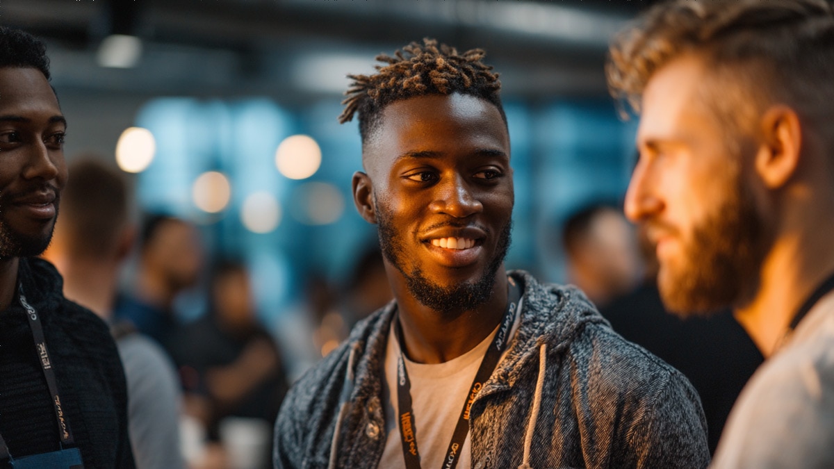 Engineers collaborating at a high-tech innovation workshop