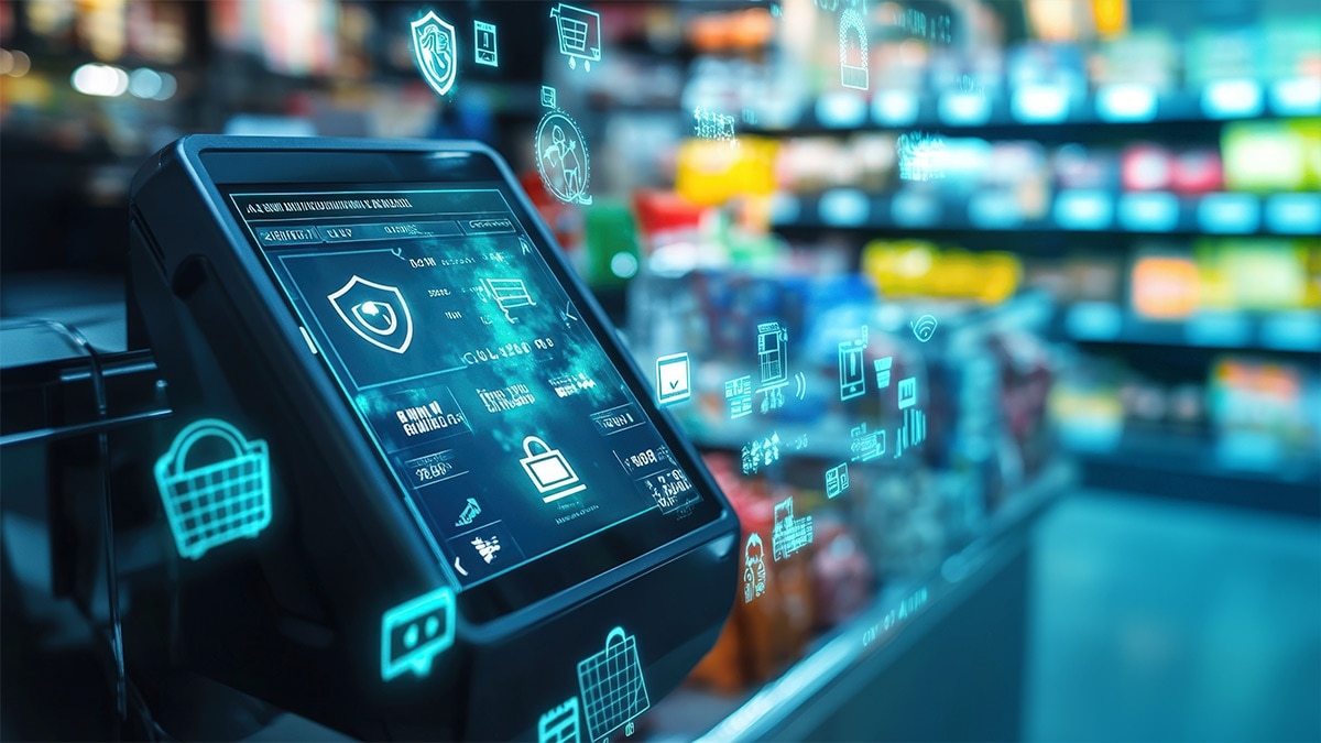 Cyber security protecting point of sale system in retail store
