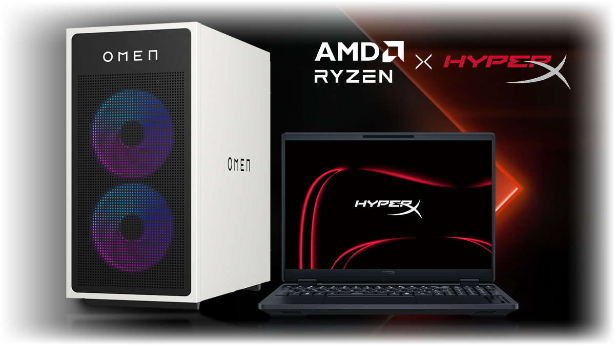 HyperX OMEN PCs with AMD Ryzen™ processors