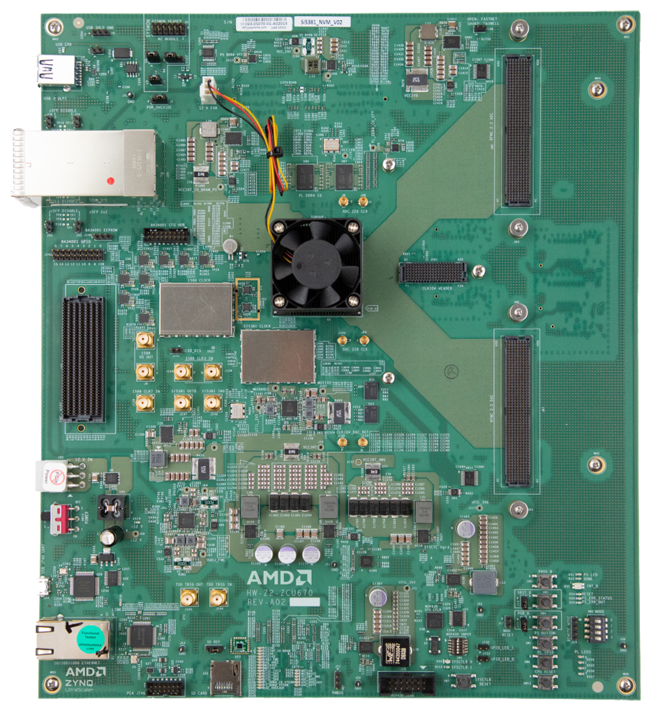 Zynq RFSoC DFE ZCU670 Evaluation Kit Zynq RFSoC DFE ZCU670 Evaluation Kit