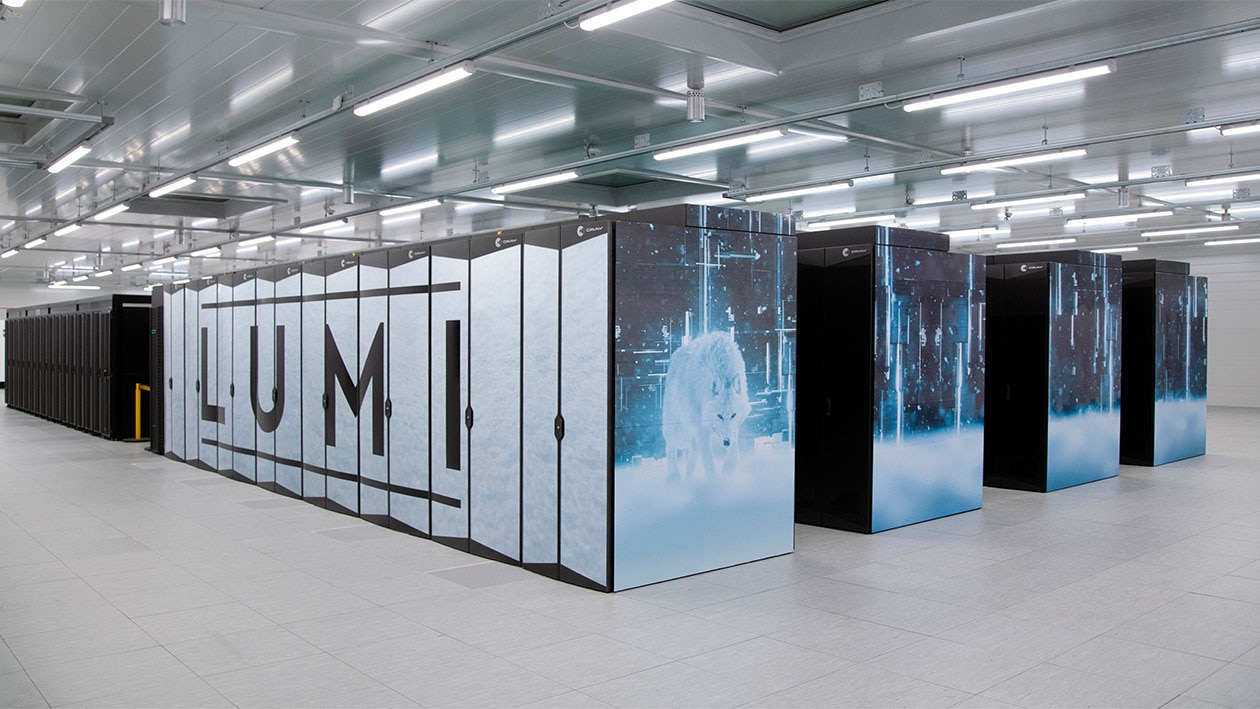 LUMI Supercomputer photo