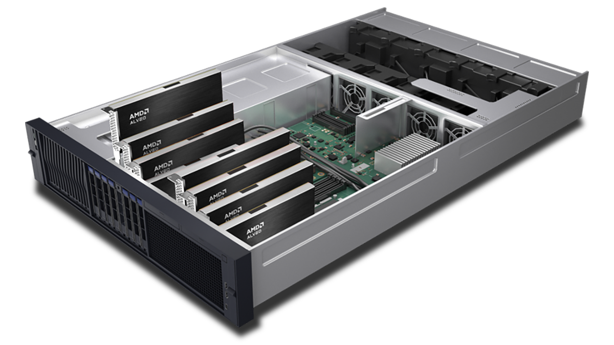 AMD Alveo in a server AMD Alveo in a server