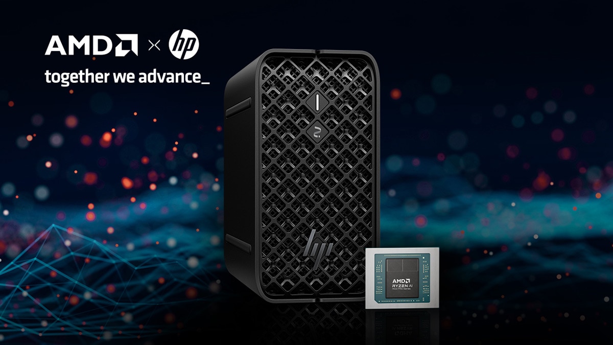 HP Desktop Workstation with AMD Ryzen AI