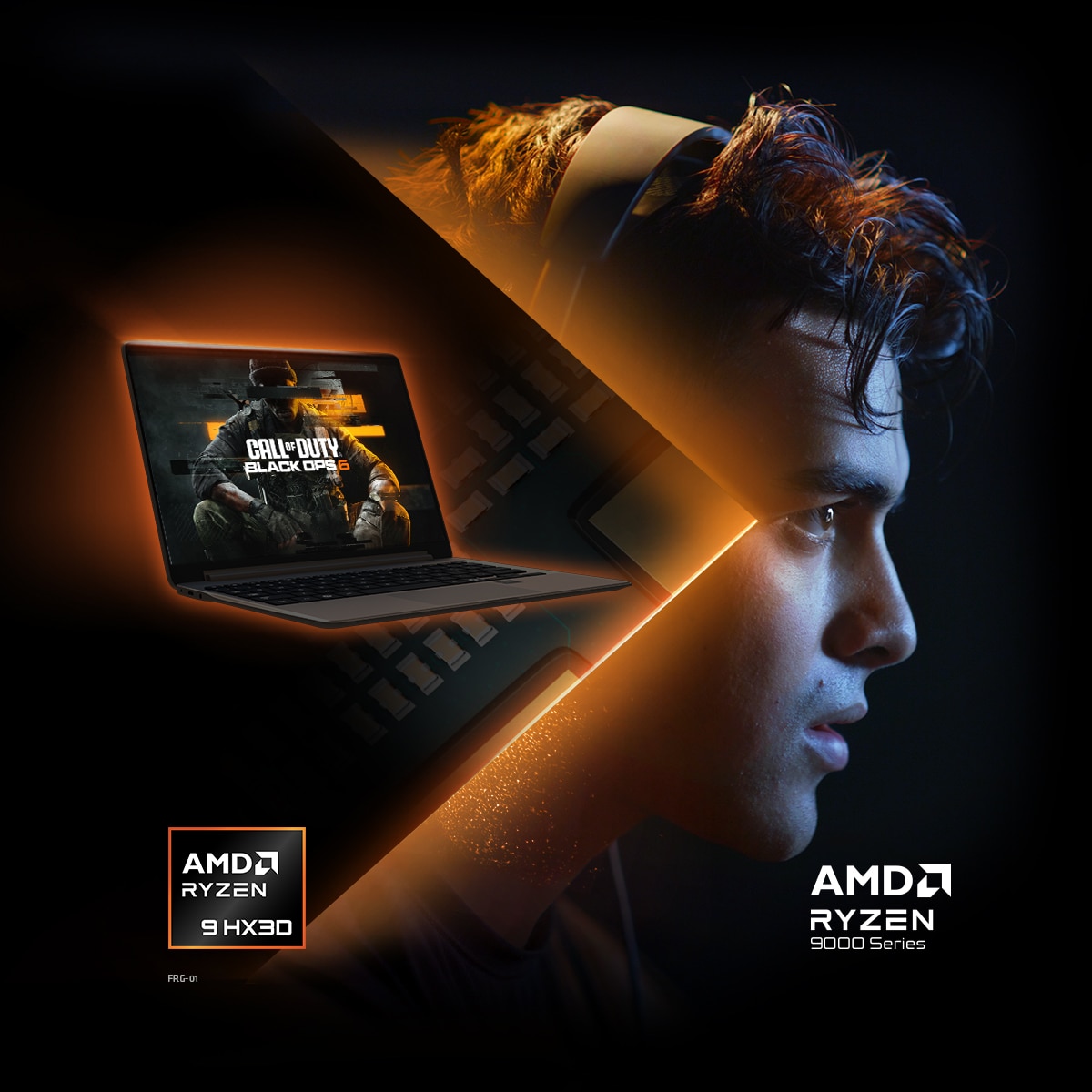 Laptop with AMD Ryzen 9000HX3D