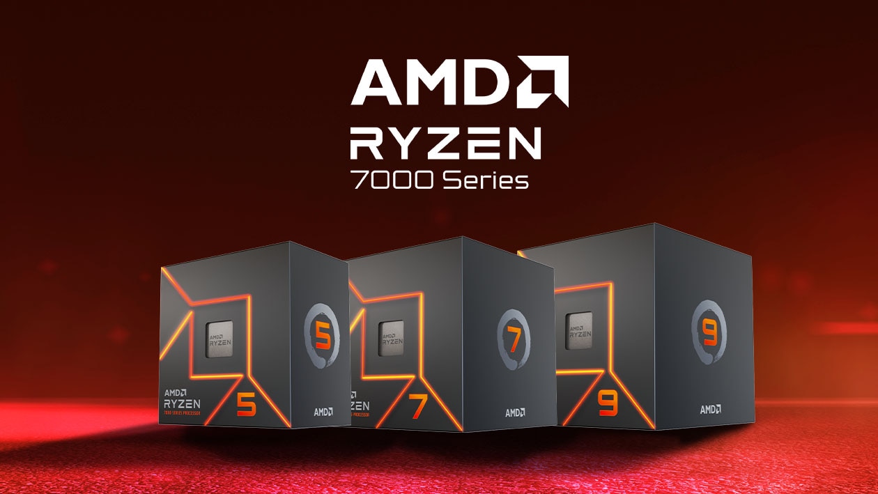 AMD Ryzen 7000 Series Products in Boxes