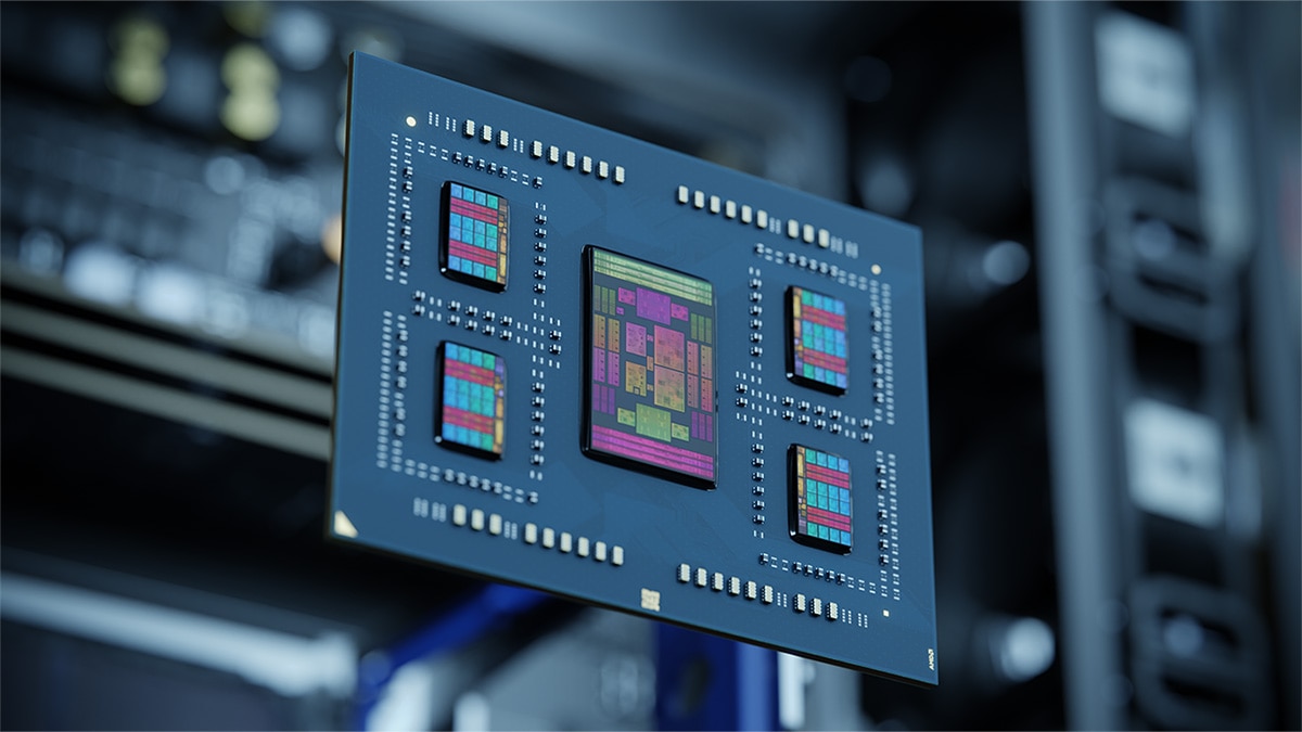 AMD EPYC processor chip shot