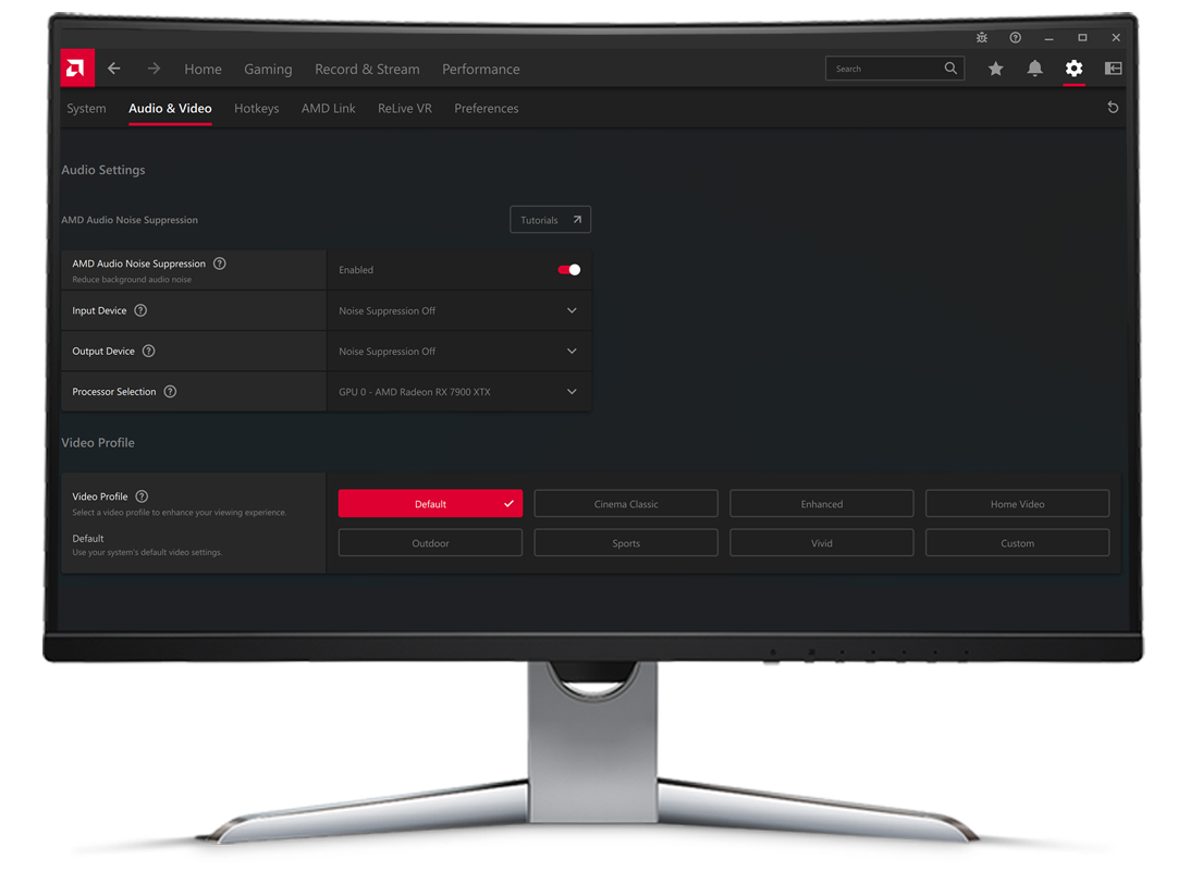 AMD Noise Suppression Screenshot