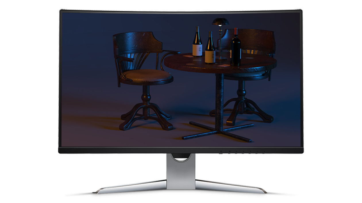 Monitor Showing AMD Radeon™ ProRender for Houdini™