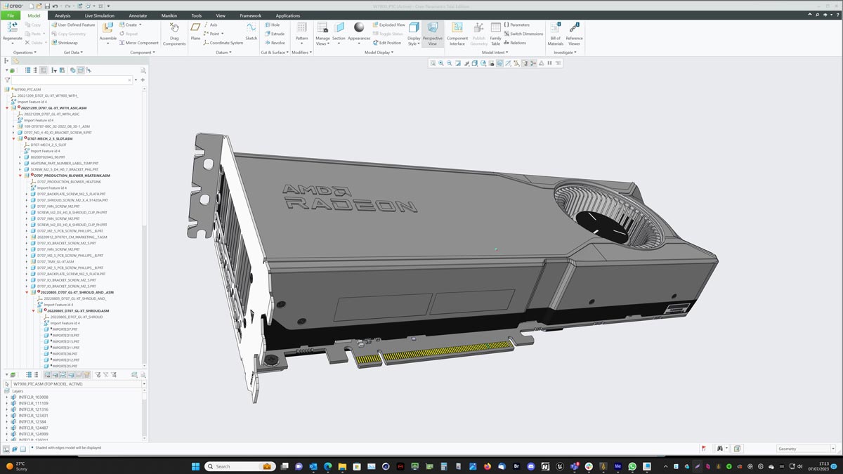 PTC Creo default view