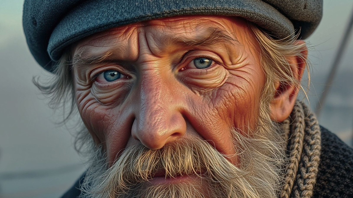 Illustration of a man close-up using Amuse