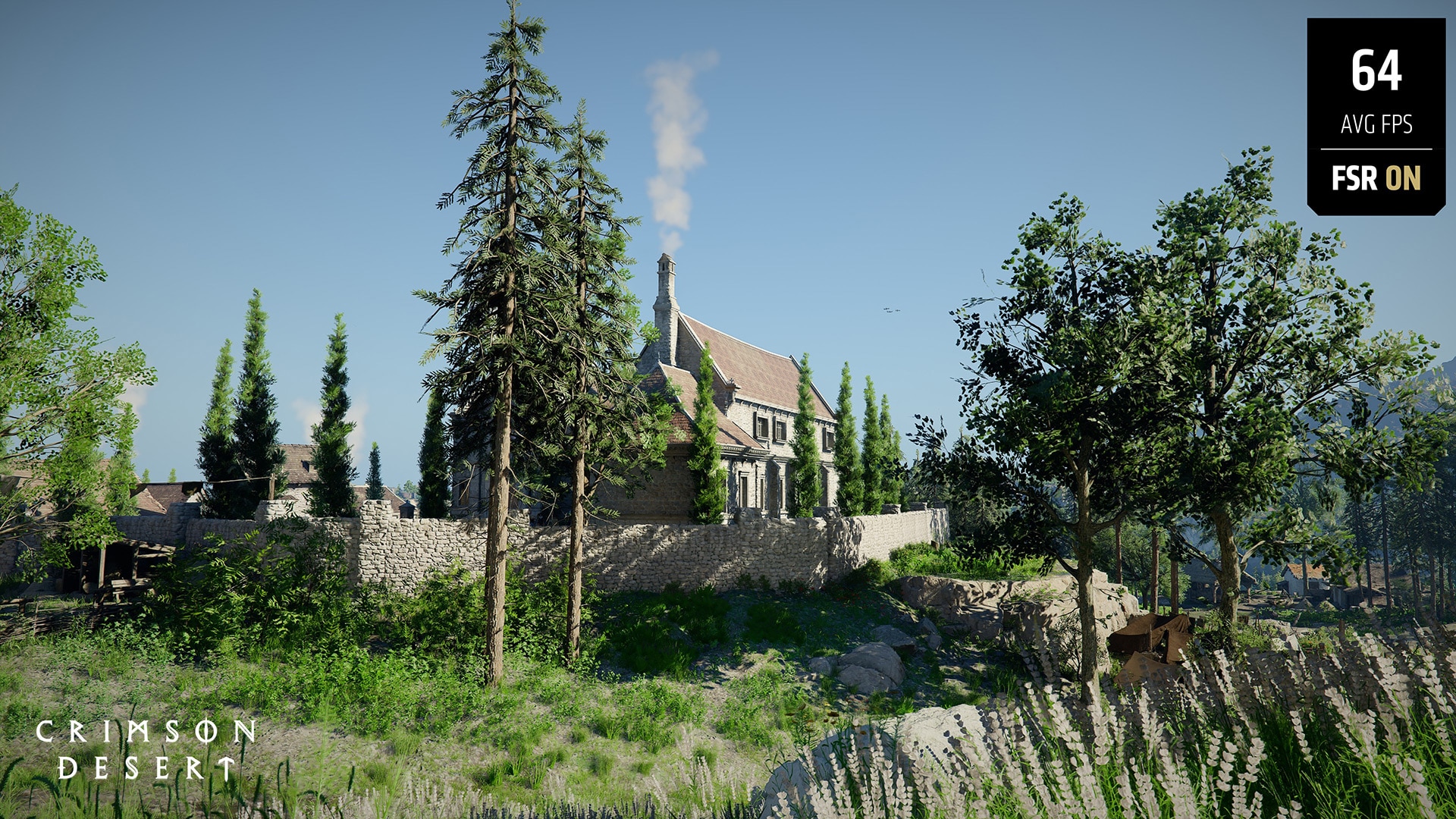 Crimson Desert screenshot with FSR On