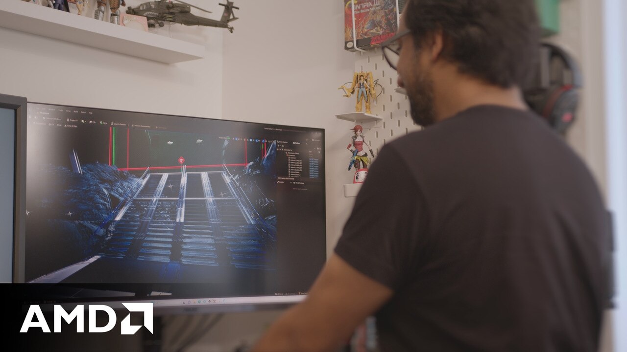 Learn how HaZimation used AMD Ryzen™ processors and AMD Radeon™ PRO GPUs to increase capability and consistency across their team while developing Moontopia for UEFN and new animated films.