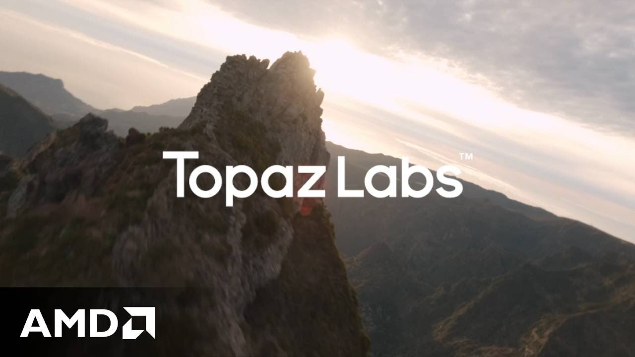 4K Motion Deblur using Topaz Labs Themis AI Model with Ryzen AI processors.