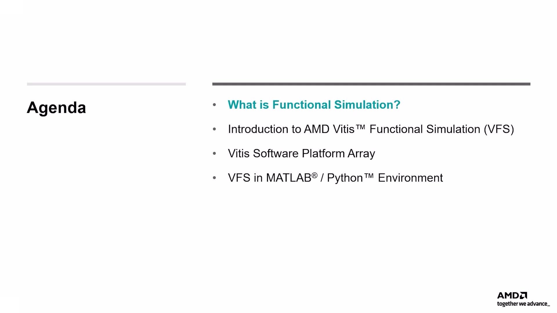 AMD Vitis™ Functional Simulation