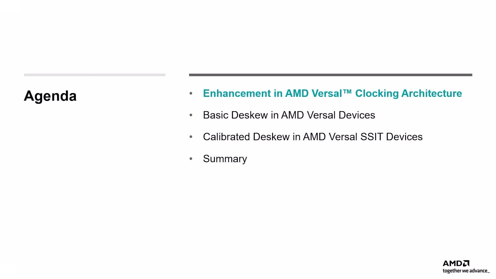 Reducing Clock Skew in AMD Versal™ Devices