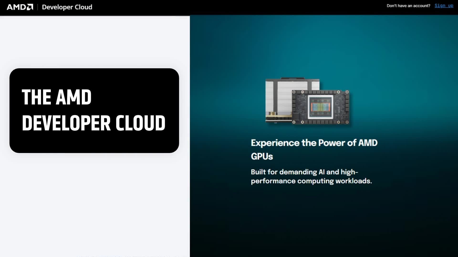 Introducing the AMD Developer Cloud