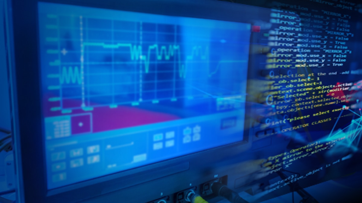 code on a screen
